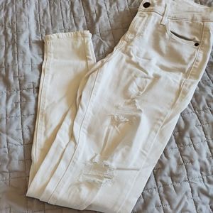 White ripped jeans!